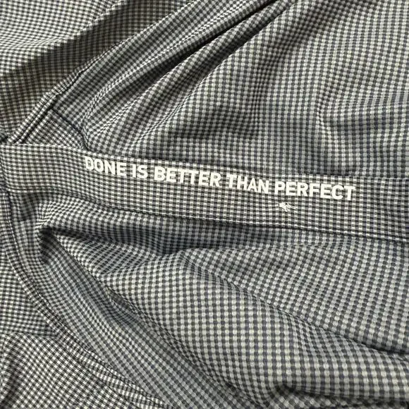 Men's Rhone Commuter Shirt Slim Fit Size XL Black White Gingham - Picture 6 of 8